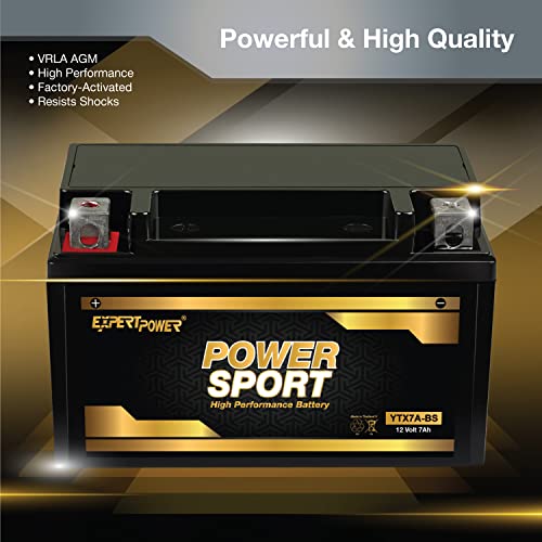 ExpertPower YTX7A-BS 12v7ah lead_acid_battery | The Storepaperoomates Retail Market - Fast Affordable Shopping