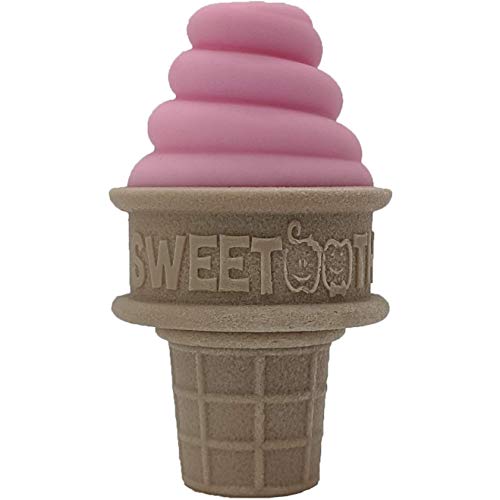 SweeTooth Ice Cream Cone Shaped Baby Teether – Pretty Pink