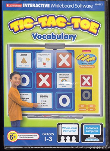 Tic Tac Toe Vocabulary Game – Interractive Whiteboard Software – Grades 1-3