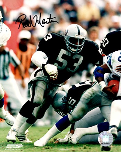 Autographed Rod Martin 8X10 Oakland Raiders Photo