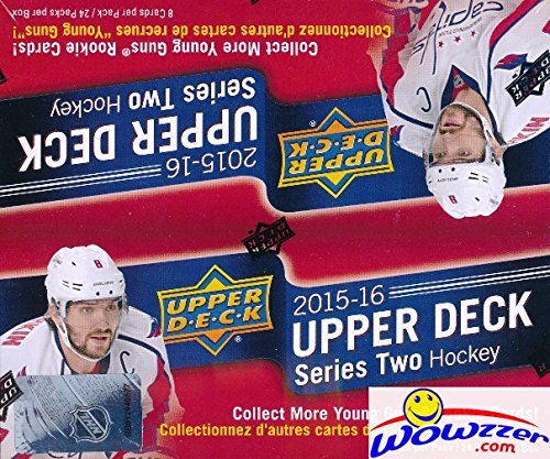 2015/2016 Upper Deck Series 2 NHL Hockey MASSIVE Factory Sealed 24 Pack Retail Box with 192 Cards! Includes SIX(6) Young Guns Rookies!  Look for Conner McDavid Canvas Rookie Selling for over $200 !