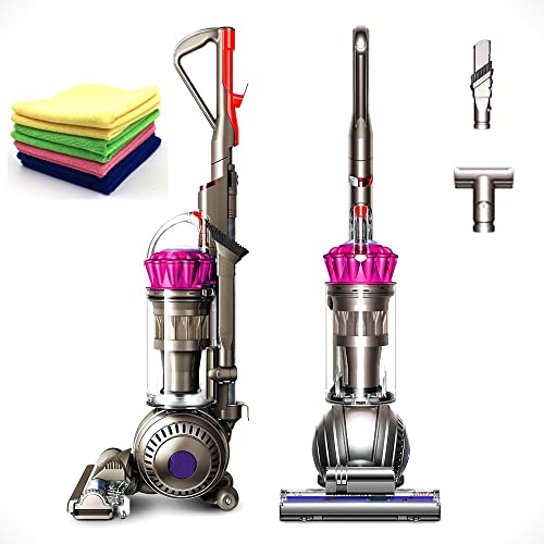 Dyson Flagship Ball Multi Floor Upright Vacuum: Bagless, Corded, Whole-Machine HEPA Filtration, Strong Suction for Carpet and Hard Floor, Washable Filter, Fuchsia w/Microfiber Cloth