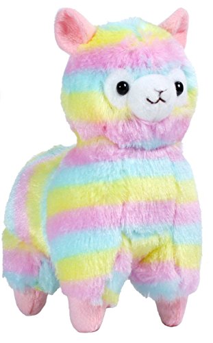 Amuse Rainbow 7.87 Inches Stuffed Llama Plush Doll Toy