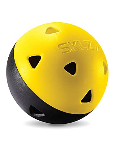 SKLZ Limited-Flight Practice Impact Golf Balls, 12 Pack,Yellow