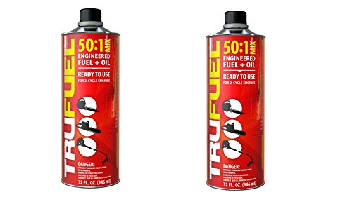 TruFuel Pre-Blended 2-Cycle Fuel for Outdoor Equipment – 32 oz. (2-Pack, 50:1)