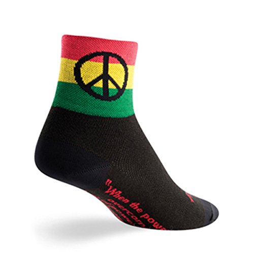 SockGuy, Peace, Classic Sock, Sporty and Stylish, 3 Inches – Small/Medium