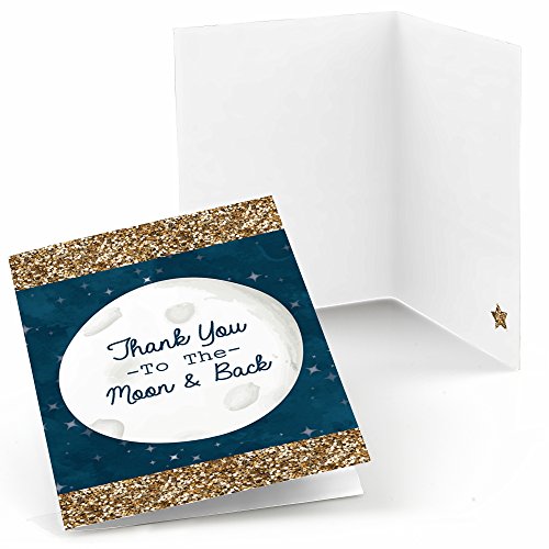 Big Dot of Happiness Twinkle Twinkle Little Star – Baby Shower or Birthday Party Thank You Cards (8 count)