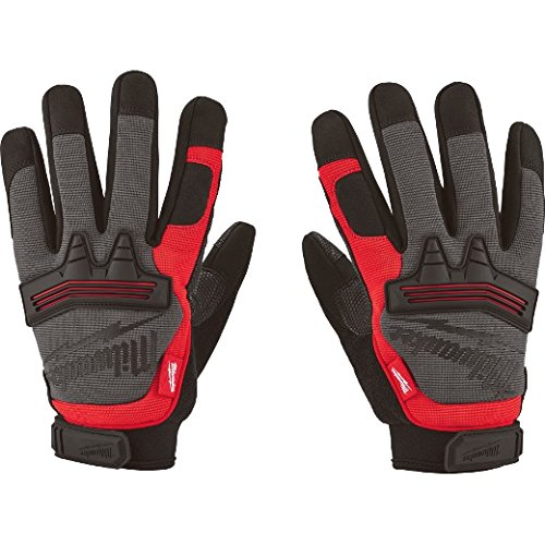 MILWAUKEE’S 48-22-8732 Demolition Gloves, Large, Black/Red
