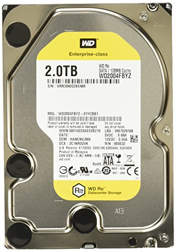 WD Re 2 sata_6_0_gb 128 MB Cache 3.5″ Internal Bare or OEM Drives WD2004FBYZ