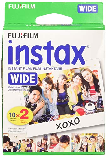 Fujifilm Wide Instant Color Film Instax for 200/210 Cameras – 2 Twin Packs – 40 P.