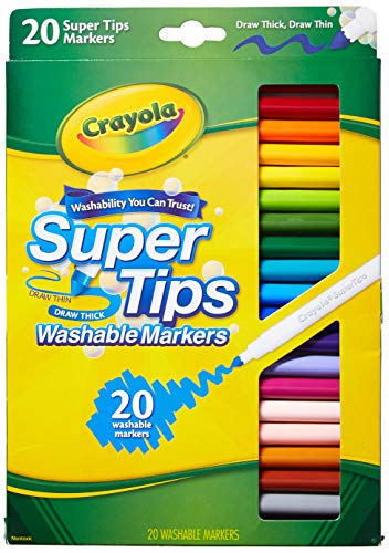 Crayola 58-8106 20CT Super Tips Washable Marker (Pack of 2)