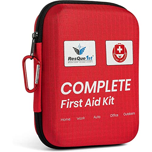 First Aid Kit for Home and Travel Essentials – Ideal for Emergency Car Kit and Camping Essentials – Portable First Aid Kits and Outdoors – Emergency First Aid Kit for Car and Road Trip Essentials