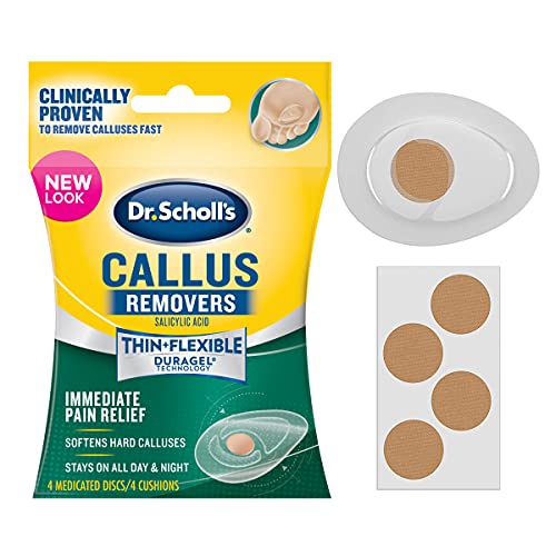 Dr. Scholl’s CALLUS REMOVER Seal & Heal Bandage with Hydrogel Technology, 4ct // Removes Calluses Fast And Provides Cushioning Protection Against Shoe Pressure And Friction For All-Day Pain Relief