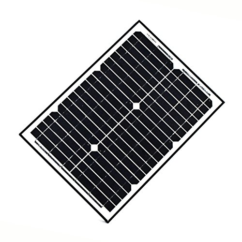 ALEKO SP20W24V 20 Watt 24 Volt Monocrystalline Solar Panel for Gate Opener Pool Garden Driveway