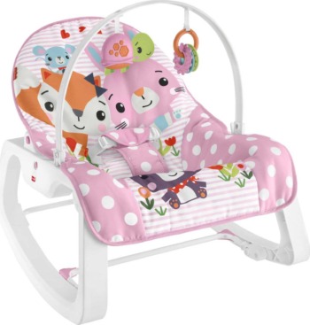 Fisher-Price Infant-to-Toddler Rocker – Pink Critters, baby rocking chair with toys for soothing or playtime from infant to toddler | The Storepaperoomates Retail Market - Fast Affordable Shopping