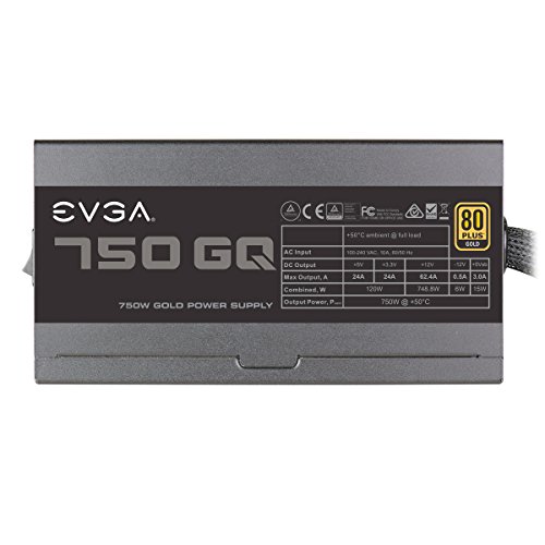 EVGA 210-GQ-0750-V1 750 GQ, 80+ GOLD 750W, Semi Modular, EVGA ECO Mode, 5 Year Warranty, Power Supply, Black | The Storepaperoomates Retail Market - Fast Affordable Shopping