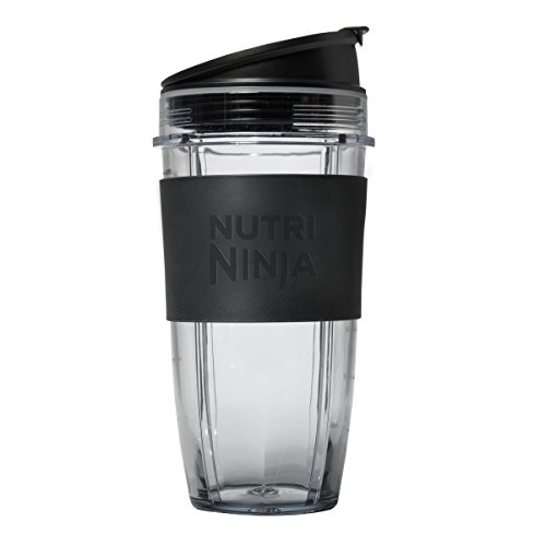 Nutri Ninja 622356539234 Auto iQ 32oz Multi-Serve TRITAN Cup & Sip/Seal Lid & Silicone Sleeve