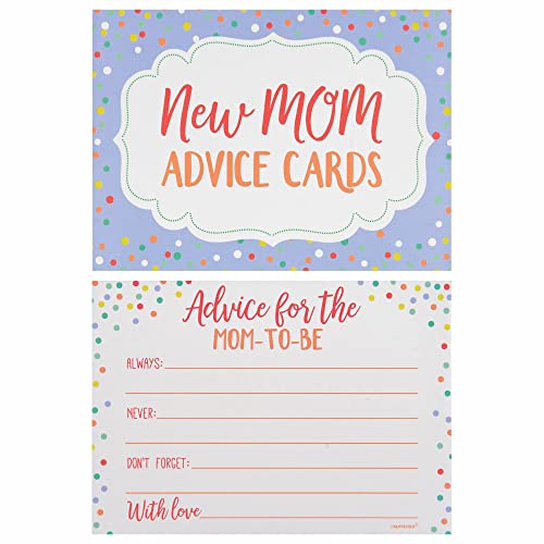 Amscan New Mom Advice Cards, 4 7/8″ x 3 7/16″, Multicolor