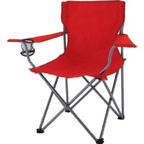 Ozark Trail Camping Quick Folding Chair with Carrying Bag, Red