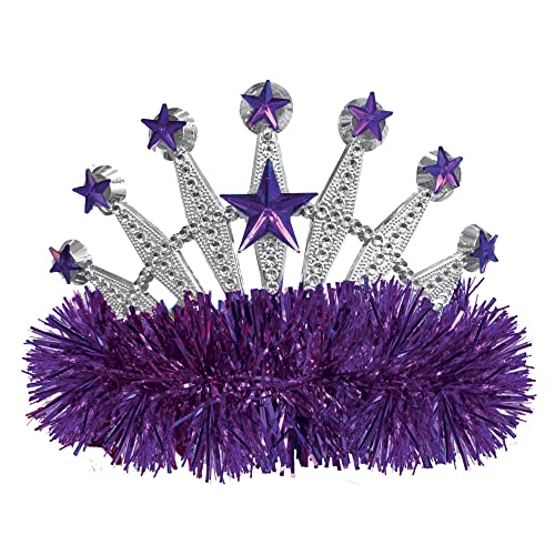 Amscan 395896.14 Tiara Party Accessory – 4″x 5″ – Purple, 1 Pc