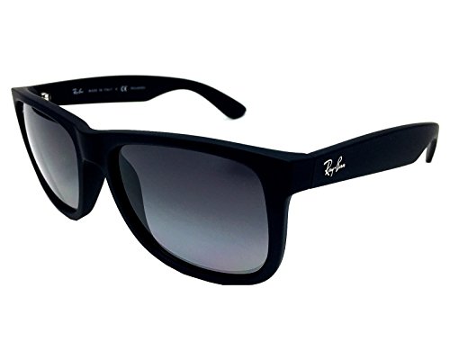 Ray-Ban RB4165 JUSTIN 55mm Black w/ Grey Gradient Polarized Sunglasses, 55 mm