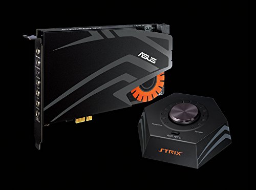 ASUS Strix RAID DLX 7.1 PCIe Gaming Sound Card with High Performance Headphone Amp (600ohm) & Audiophile-Grade DAC and 124dB SNR