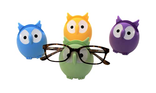 Dependable Industries inc. Essentials Owl Glasses Sunglasses Eyeglass Holder Stand Display Rack Smartphone Holder Random Color Shipped