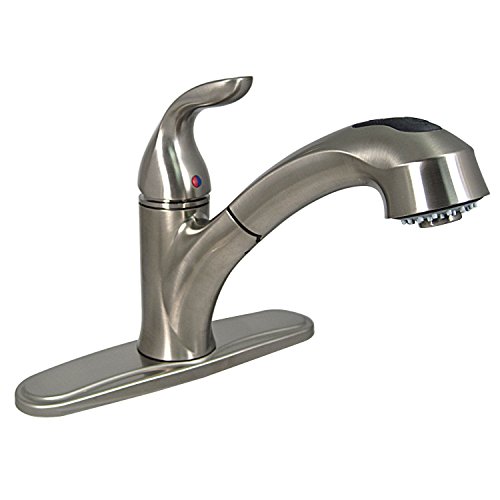 Valterra PF231441 Phoenix Faucets Premium Collection Single Handle Pull Out Kitchen Faucet, Brushed Nickel