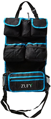 Zufy 5064456 Backseat Organizer with a Free Tire Pressure Gauge and an EBook, a Perfect Combination with Car Seat Stroller Travel System and Booster Seat.