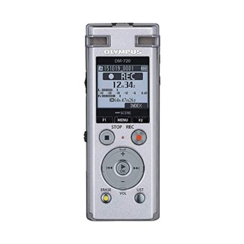 OM Digital Solutions Voice Recorder DM-720 with 4GB, Micro SD Slot, USB Charging, Direction PC Connection, Transcription Mode, Silver | The Storepaperoomates Retail Market - Fast Affordable Shopping