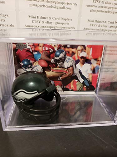 Brian Dawkins Philadelphia Eagles Mini Helmet Card Display Case Collectible Auto HOF Shadowbox Autograph