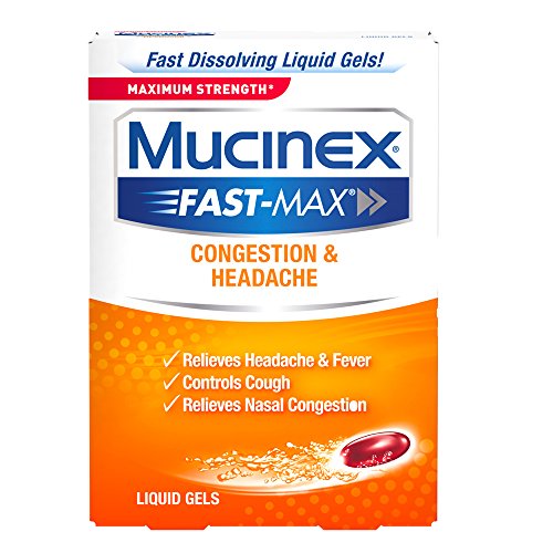 Mucinex Fast-Max Liquid Gels – Congestion & Headache 16 Ct.
