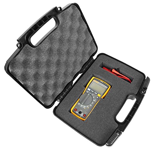 CASEMATIX Digital Multimeter Case Compatible with Fluke Multimeter Fluke 117 and Others with Leads and Accessories – Includes Case Only