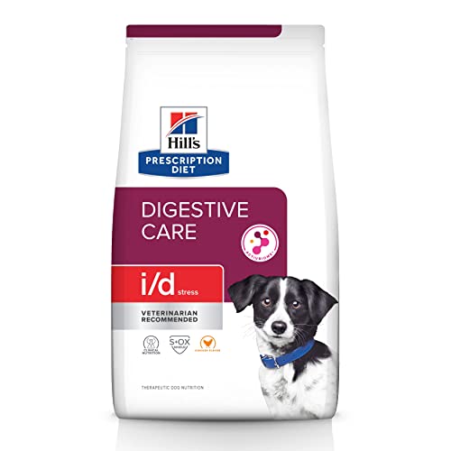 Hill’s Prescription Diet i/d Stress Digestive Care Chicken Flavor Dry Dog Food, Veterinary Diet, 8 lb. Bag