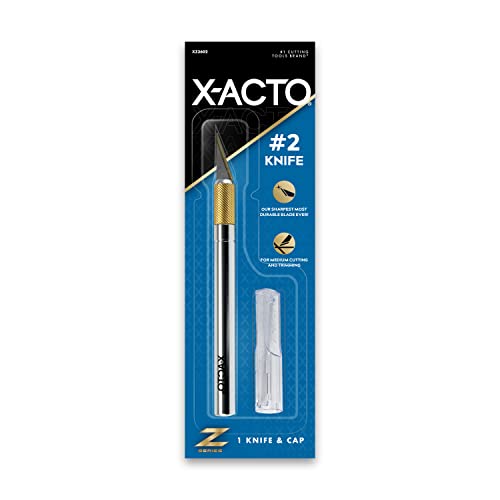 X-ACTO Z-Series #2 Precision Knife with Cap, Silver (XZ3602)