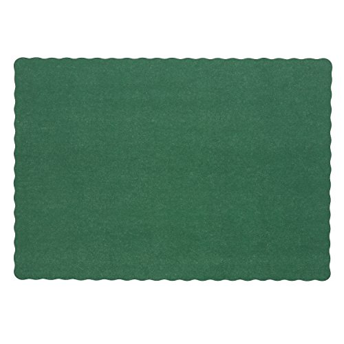 Royal Dark Green Disposable Placemat 9.25 Inch x 13.25 Inch, Package of 1000