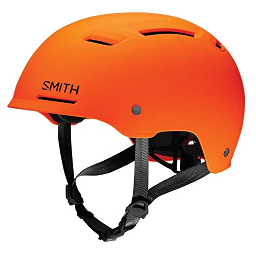Smith Optics Axle Adult MTB Cycling Helmet – Matte Neon Orange/Medium