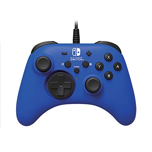 Nintendo Switch HORIPAD Wired Controller (Blue) by HORI – Licensed by Nintendo
