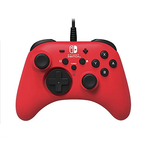 Nintendo Switch HORIPAD Wired Controller (Red) by HORI – Licensed by Nintendo