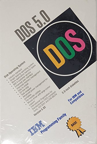DOS 5.0 Disk Operating System – 3.5-INCH DISKETTES – NOT CD-ROM – 3.5-INCH DISKETTES – NOT CD ROM – IBM PROGRAMMING FAMILY by IBM