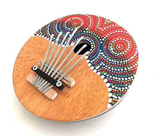 Coconut Kalimba Thumb Piano Hand Painted Kalimba Percussion Instrument 7 Keys Tunable, Professional Sound – JIVE BRAND