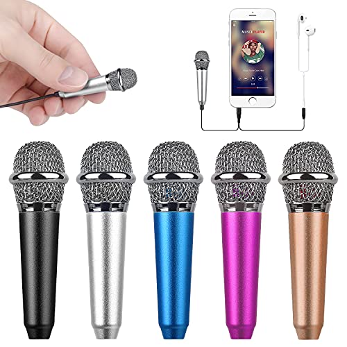 Uniwit Mini Portable Vocal/Instrument Microphone for Mobile Phone Laptop Notebook Apple iPhone Sumsung Android with Holder Clip – Silver