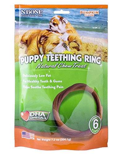 N-Bone Puppy Teething Ring Pumpkin Flavor (12 Pack)