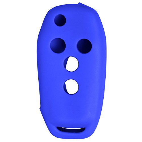 Keyless2Go Replacement for New Silicone Cover Protective Case for Select Flip Remote Key Fobs N5F-A08TAA 164-R7986 – Blue