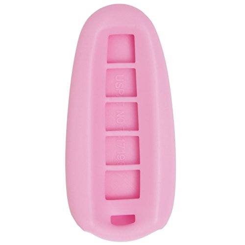 Keyless2Go Replacement for New Silicone Cover Protective Case for Select Proximity Smart Keys M3N5WY8609 164-R7995 – Pink