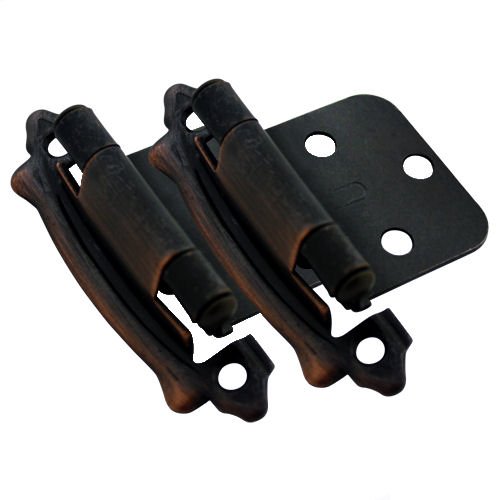 10 Pair Pack – Cosmas 17329-ORB Oil Rubbed Bronze Cabinet Hinge Variable Overlay [17329-ORB] – 20 Total Hinges