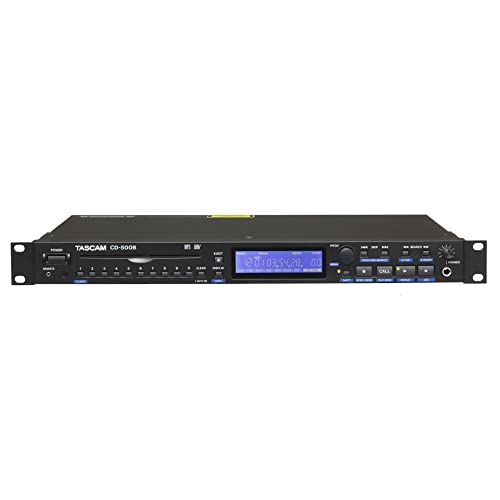 Tascam CD-500B Single-Rackspace CD Player with 1 Year Free Extended Warranty