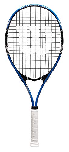Wilson Tour Slam Lite Adult Recreational Tennis Racket – Grip Size 3 – 4 3/8″, Blue/Black