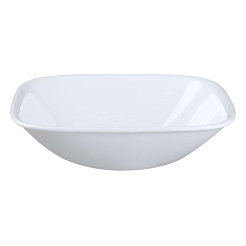 Corelle Square Pure White 10 Ounce Soup/Cereal Bowl (Set of 4)