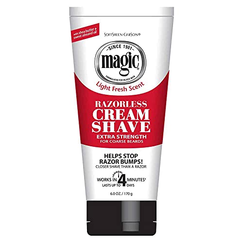 Magic Razorless Cream Shave Extra Strength 6 Ounce (177ml) (6 Pack)
